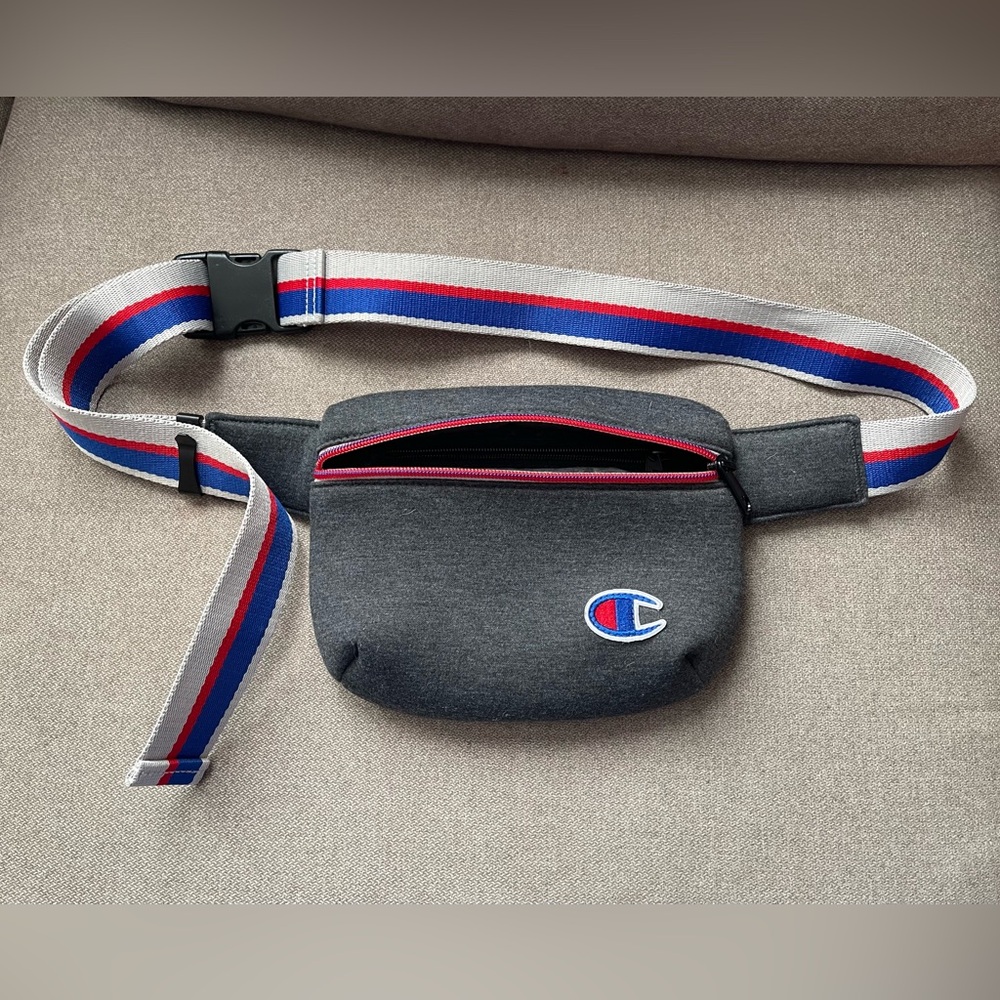 Vintage champion Fanny pack belted purse embroidered logo